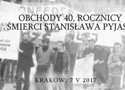 Obchody 40. rocznicy śmierci Stanisława Pyjasa
