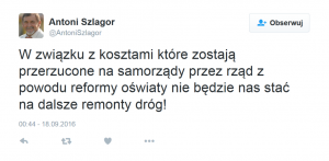 Remonty dróg Antoni Szlagor